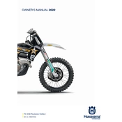 Husqvarna FC 250 Rockstar 2022 Motorcycle manual cover