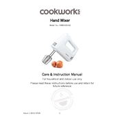 Cookworks 9166134 HM9018B-GS Mixer manual cover