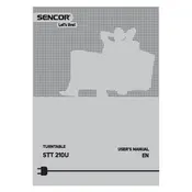 Sencor STT 210U Turntable manual cover