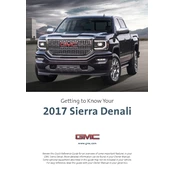 GMC Sierra Denali 2017 manual cover