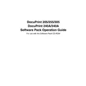 Xerox DocuPrint 255 Printer manual cover