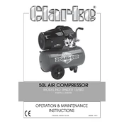 Clarke 2242200 Raider 15 500 Air Compressor manual cover