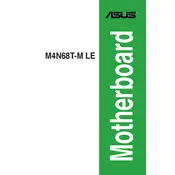 ASUS M4N68T-M LE Motherboard manual cover