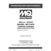 Subaru Multiquip MT-74FA Engine manual cover