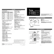 Icom IC-F1000 Transceiver manual cover