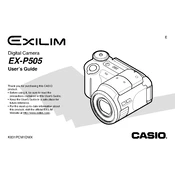 Casio EXP505 Camera manual cover