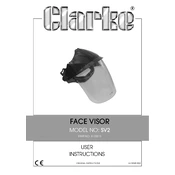 Clarke 8133819 SV2 Face Visor manual cover