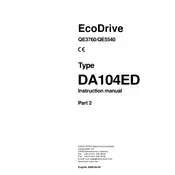 Dürkopp Adler EcoDrive QE3760 Part 2 Sewing Drive System manual cover