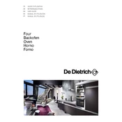 De Dietrich DOP799XS Oven manual cover