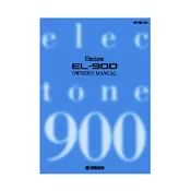 Yamaha Electone EL-900 Keyboard manual cover