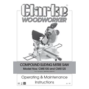 Clarke 6501310 CMS10S Compound SLiding Mitre Saw manual cover