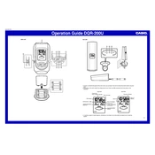 Casio DQR200U Clock manual cover