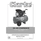 Clarke 2242005 Ranger 7 500 Air Compressor manual cover