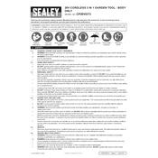 Sealey CP20VGT3 Garden Tool manual cover