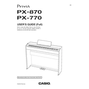 Casio Privia 770 Keyboard manual cover