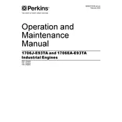 Perkins 1706EA-E93TA Engine manual cover