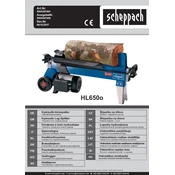 Scheppach HL650o 5905207901 Log Splitter manual cover