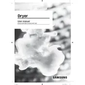 Samsung DVE54R7200 Dryer manual cover