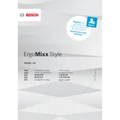 Bosch ErgoMixx MSM6S90BGB Blender manual cover