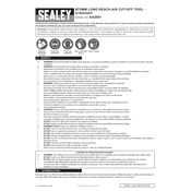 Sealey SA2501 Cut-Off Tool manual cover