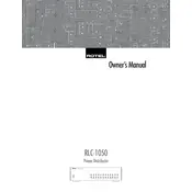 Rotel RLC-1050 Power Distributor manual cover