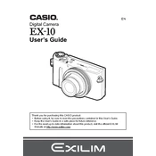 Casio EX10 Camera manual cover