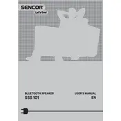 Sencor SSS 101 Speaker manual cover