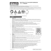 Sealey PEH2001 Heater manual cover
