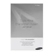 Samsung HT-E550 Series Home Theater System manual cover