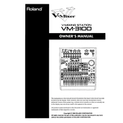 Roland VM-3100 manual cover