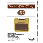 Fender EC Vibro-Champ 8161500000 120V 60Hz Amplifier manual cover