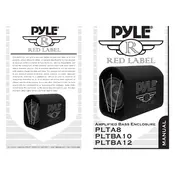 Pyle PLTBA8 Amplifier manual cover