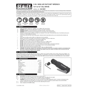 Sealey SA1001 Ratchet Wrench manual cover