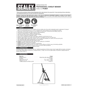 Sealey PCB25 Bender manual cover