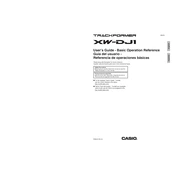 Casio XW-DJ1 Controller manual cover