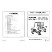 Kubota RTV-900 Utility Vehicle manual cover