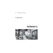 De Dietrich DRD1324J Refrigerator manual cover