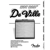 Fender Hot Rod DeVille 212 021-3230-000 240V 50Hz AUS Amplifier manual cover