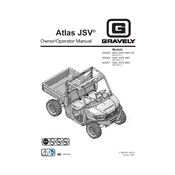 Gravely Atlas JSV 996204 2023 Utility Vehicle manual cover