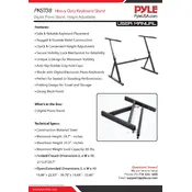 Pyle PKST38 Keyboard Stand manual cover