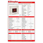 Dimplex Optimyst RTOPCS20 Electric Suite manual cover