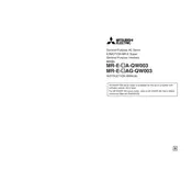 Mitsubishi MR-E-AG-QW003 Servo manual cover