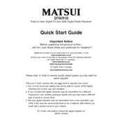 Matsui DTAR10 manual cover