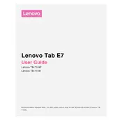 Lenovo TAB E7 TB-7104F Tablet manual cover