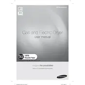 Samsung DV36J4000 Dryer manual cover