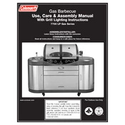 Coleman LP Gas Barbecue 7700 Series manual cover