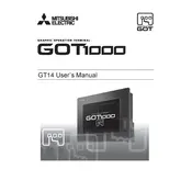 Mitsubishi GOT1000 GT14 Graphic Terminal manual cover