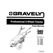 Gravely 985 Series 985104 1996 Tractor manual cover