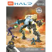 Mega Construx Mattel Halo Hannibal Mantis Charge FWD96 Construction Set manual cover