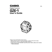 Casio GZE-1 Camera manual cover